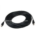 10g CAT6A Snagless Patch Cable avec 50u RJ45 Noir